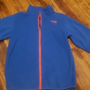 Blue Northface zip up sweater